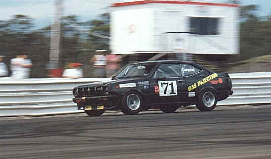 Bill Campbell at Oran Park in a Toyota Corolla
